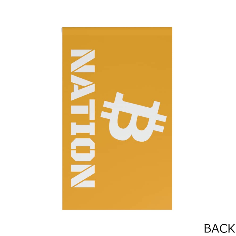 bitswagg bitcoin nation flag banner back