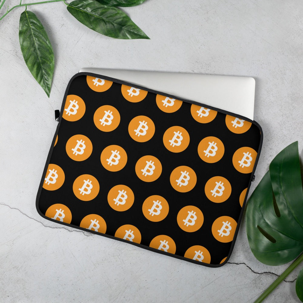 Bitcoin Tiled Laptop Sleeve