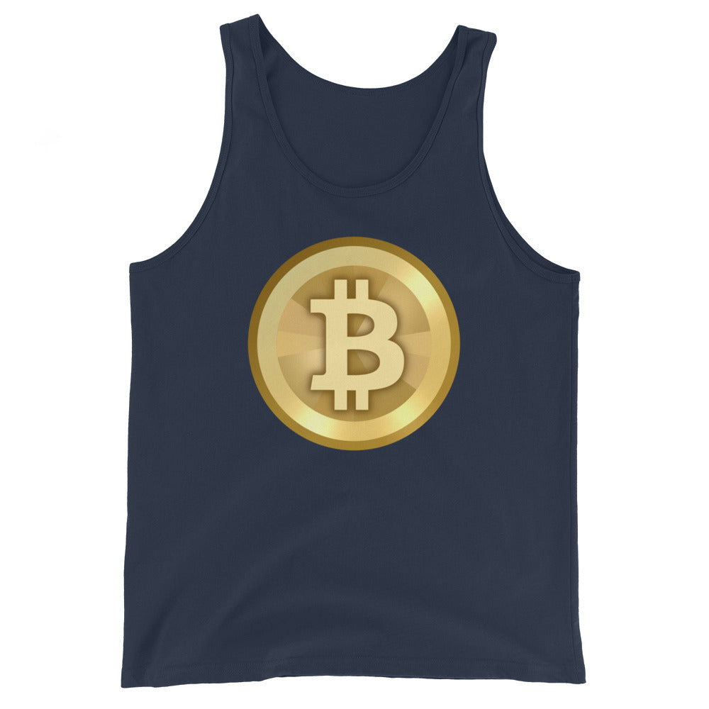 a bit swagg bitcoin 2010 logo tank in navy