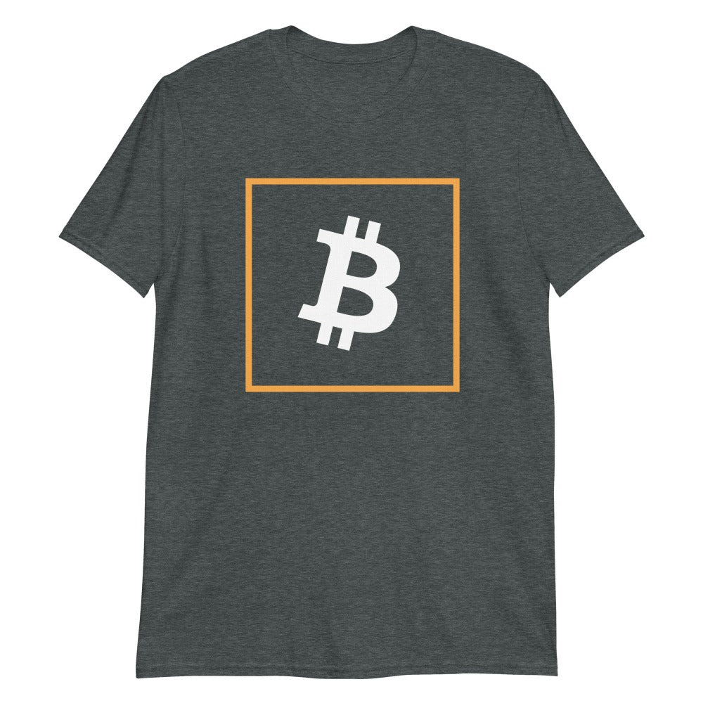 a bit swagg vertices bitcoin logo t-shirt in dark heather
