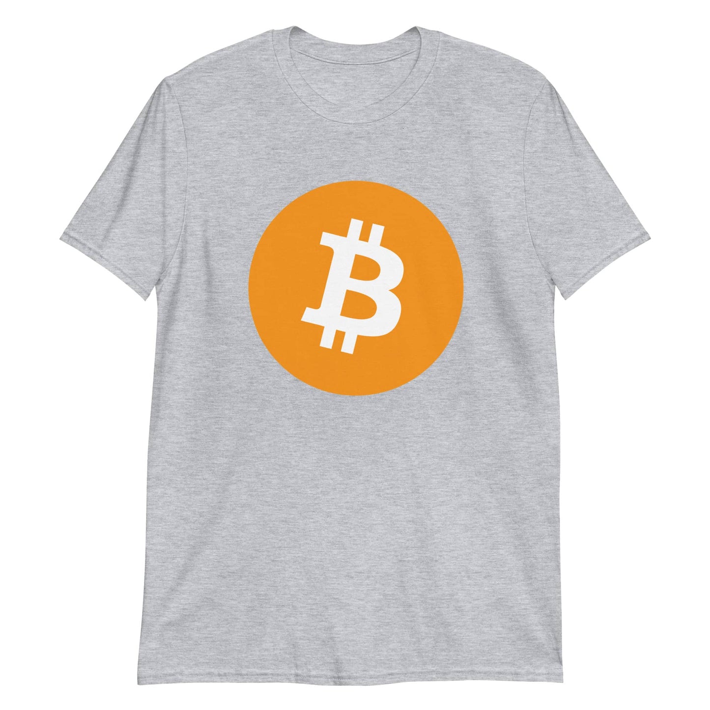 A bitswagg bitcoin logo shirt in grey