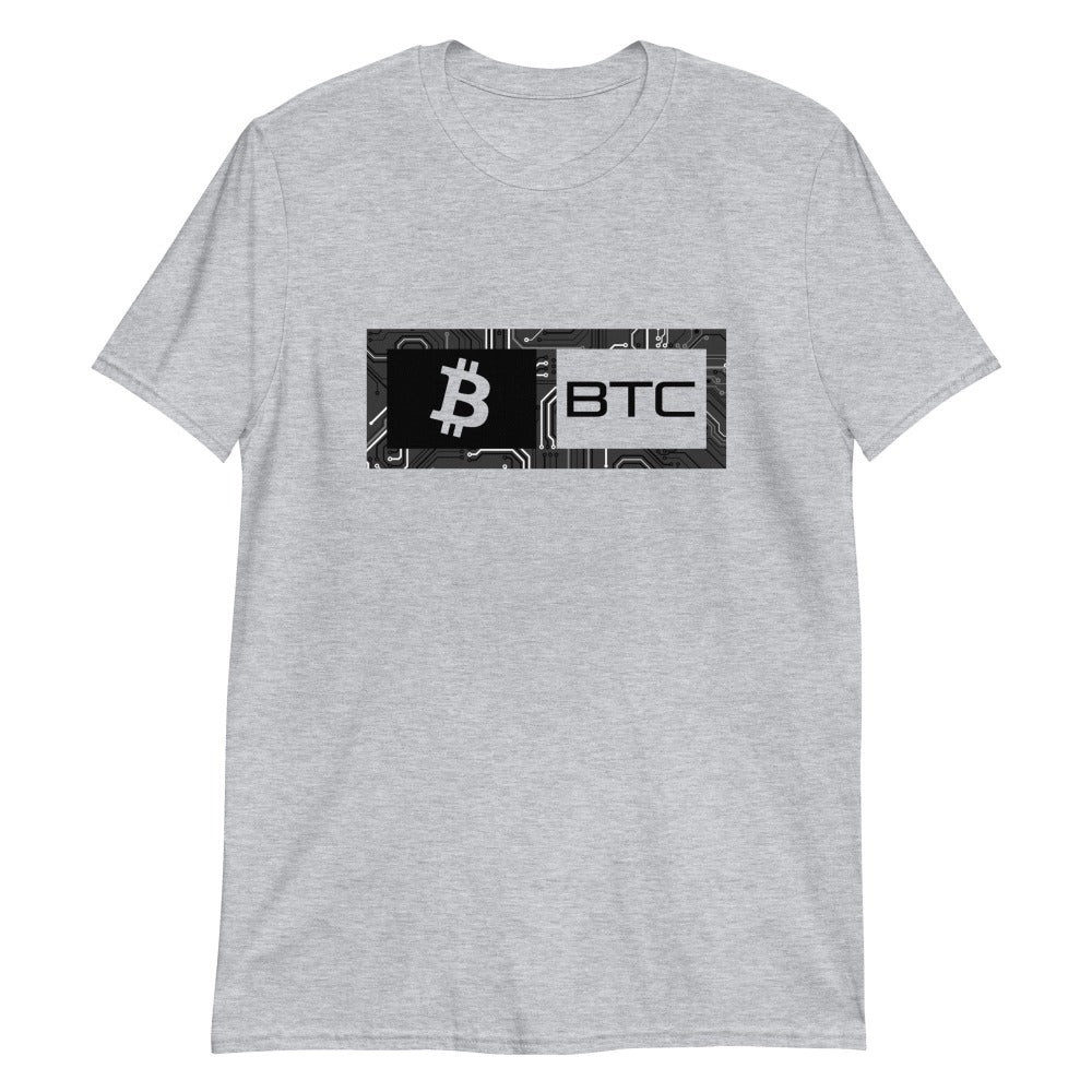 a bit swagg bitcoin logic t shirt in grey