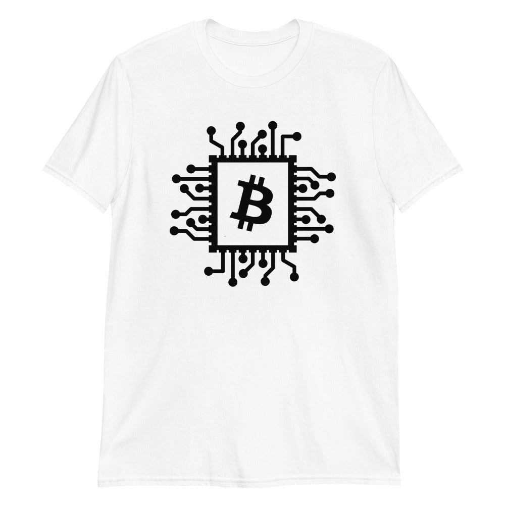 a bit swagg bitcoin cpu t-shirt in white