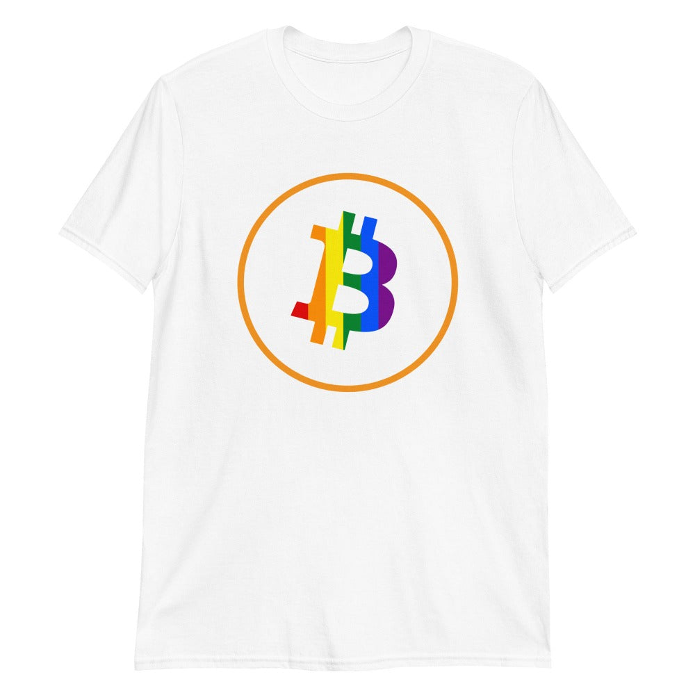 a bit swagg stenciled pride t shirt in white