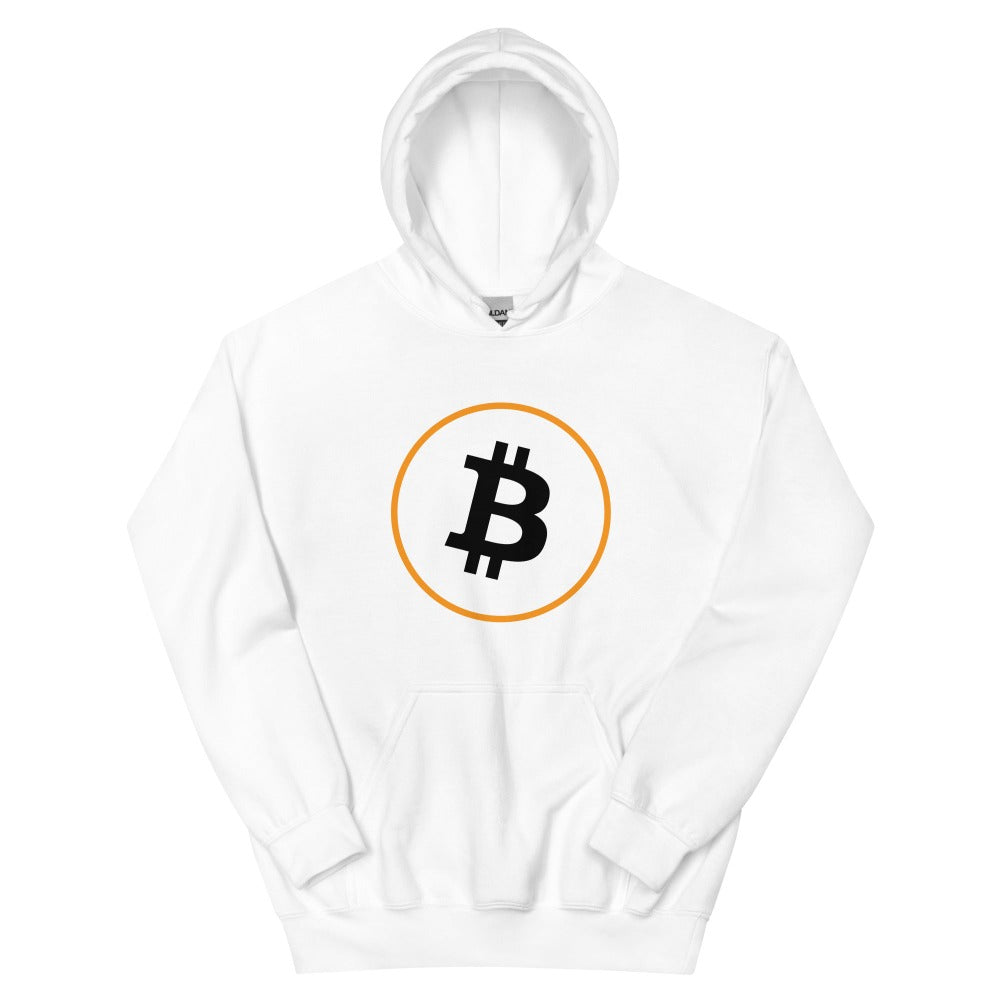 a bit swagg bitcoin stenciled hoodie in white