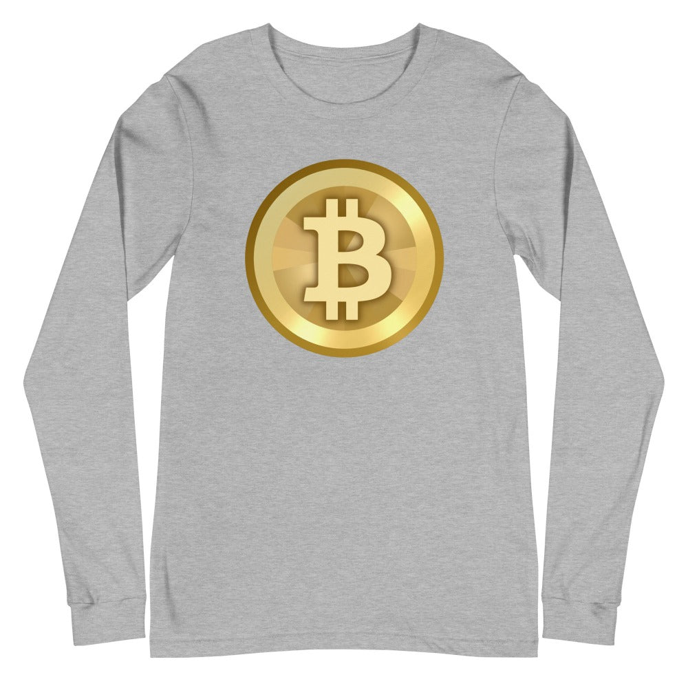 a bit swagg bitcoin 2010 logo long sleeve in athletic heather