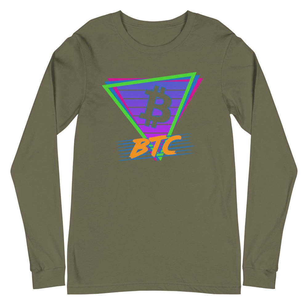 a bit swagg bitcoin vice vibes long sleeve in military green