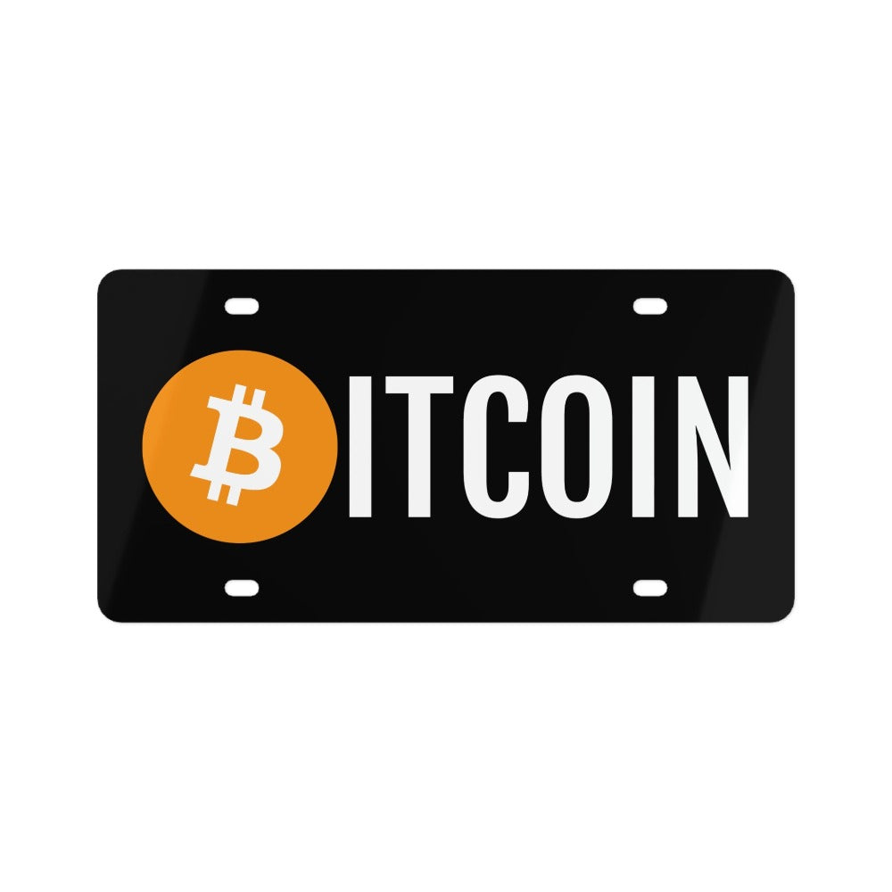 Bitcoin Logo License Plate