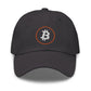 a bit swagg stenciled bitcoin cap in dark grey