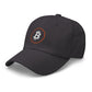 a bit swagg stenciled bitcoin cap in dark grey
