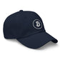 a bit swagg stenciled bitcoin cap in navy