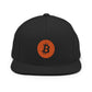 a bit swagg solid bitcoin snapback hat in black