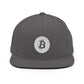 a bit swagg solid bitcoin snapback hat in dark grey