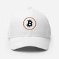 a bit swagg bitcoin stenciled flexfit hat in white