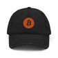 a bit swagg solid bitcoin distressed cap in black
