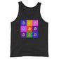 a bit swagg bitcoin pop art tank in black tri-blend
