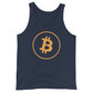 a bit swagg bitcoin stenciled tank in navy