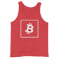 a bit swagg bitcoin vertices tank in red triblend
