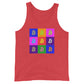 a bit swagg bitcoin pop art tank in red triblend