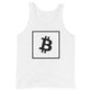 a bit swagg bitcoin vertices tank in white