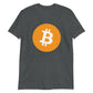 A bitswagg bitcoin logo shirt in dark heather