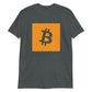 a bit swagg square bitcoin logo t-shirt in dark grey