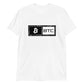 a bit swagg bitcoin logic t shirt in white