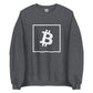 a bit swagg bitcoin vertices sweatshirt in dark heather