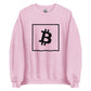 a bit swagg bitcoin vertices sweatshirt in pink