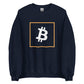 a bit swagg bitcoin vertices sweatshirt in navy