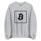 a bit swagg bitcoin vertices sweatshirt in grey