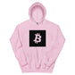 a bit swagg bitcoin square logo hoodie in pink