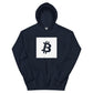 a bit swagg bitcoin square logo hoodie in navy