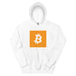 a bit swagg bitcoin square logo hoodie in white