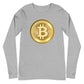 a bit swagg bitcoin 2010 logo long sleeve in athletic heather