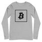a bit swagg bitcoin vertices long sleeve in athletic heather