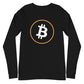 a bit swagg bitcoin vertices long sleeve in black
