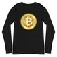 a bit swagg bitcoin 2010 logo long sleeve in black