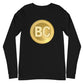 a bit swagg bitcoin 2009 logo long sleeve in black