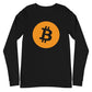 a bit swagg bitcoin alpha logo long sleeve in black