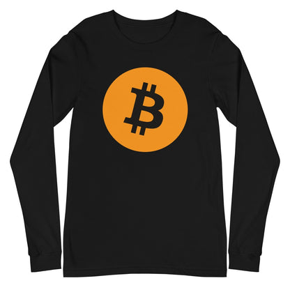 a bit swagg bitcoin alpha logo long sleeve in black