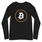 a bit swagg bitcoin vertices long sleeve in black heather