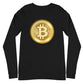 a bit swagg bitcoin 2010 logo long sleeve in black heather