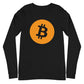 a bit swagg bitcoin alpha logo long sleeve in military black heather