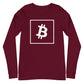 a bit swagg bitcoin vertices long sleeve in maroon