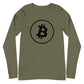 a bit swagg bitcoin vertices long sleeve in military green