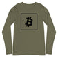 a bit swagg bitcoin vertices long sleeve in military green