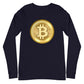 a bit swagg bitcoin 2010 logo long sleeve in navy