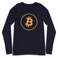 a bit swagg bitcoin vertices long sleeve in navy