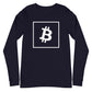 a bit swagg bitcoin vertices long sleeve in navy